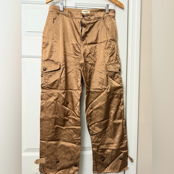 L'AGENCEWomen’s Brown Cargo Silky Pants